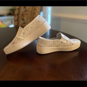 Michael Kors Trent white slip on shoe GUC